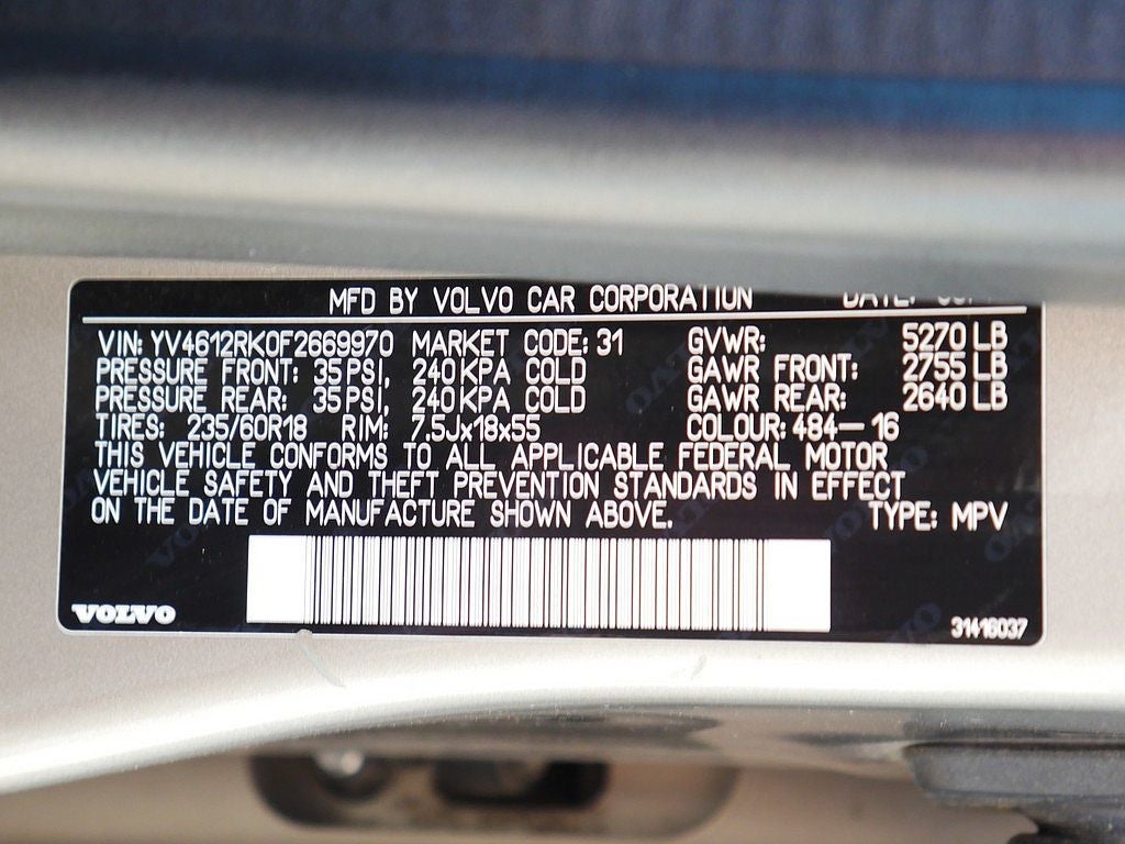 2015 Volvo XC60 T5 Premier AWD